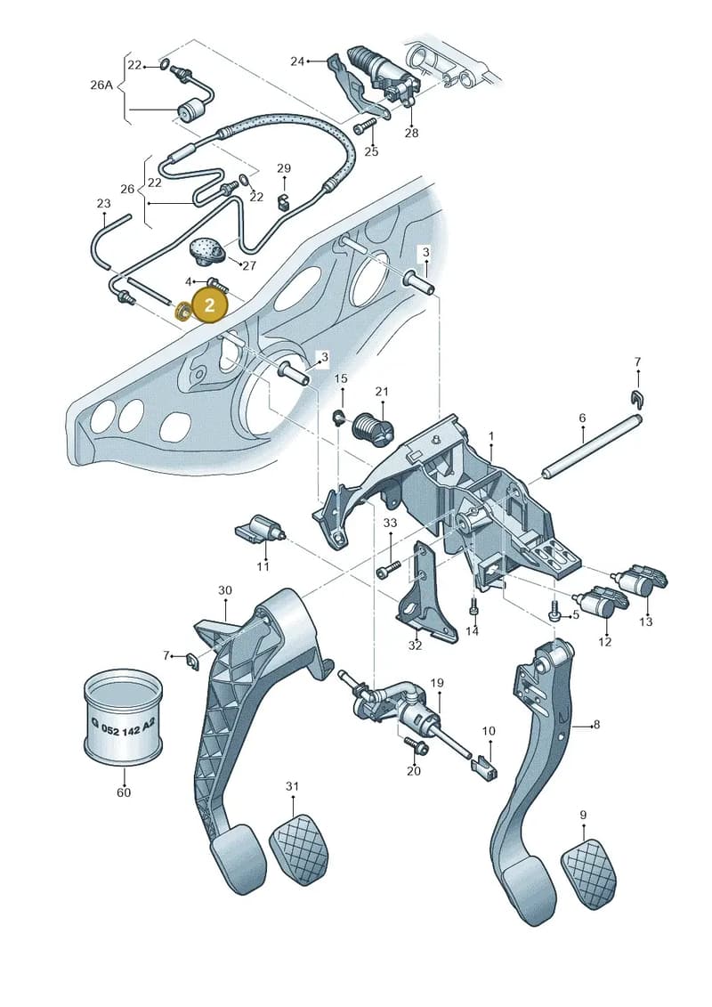 8D0721495B — Audi RS4 Cabrio qu.    08> (2007-) diagram 454721250, position 2