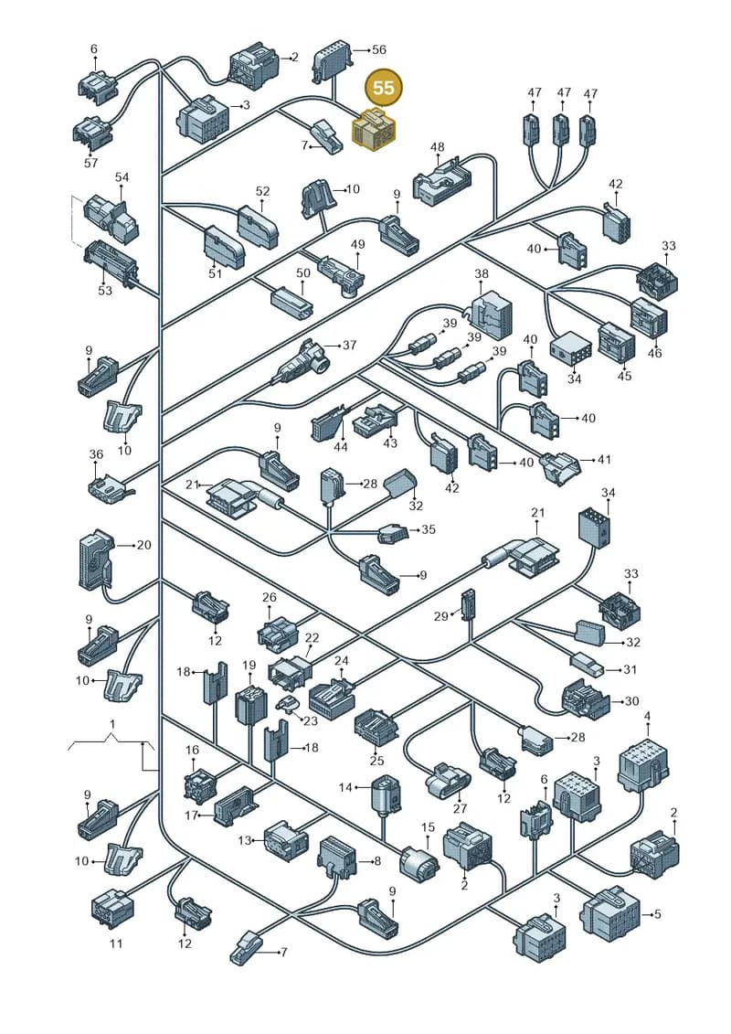 8D0937731A — Audi RS5 Coupe (2010-2015) diagram 620971900, position 55