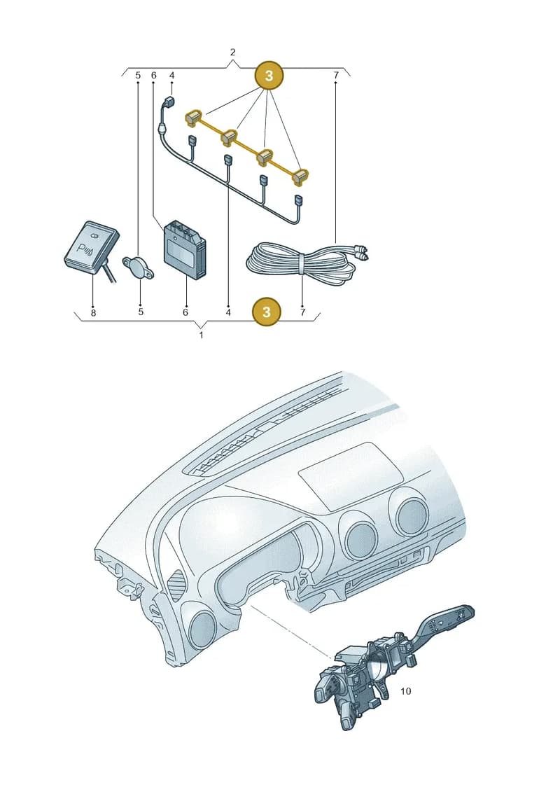 8E0054635F — Audi A3 Cab. 1.4 (2013-2016) diagram 778051200, position 3