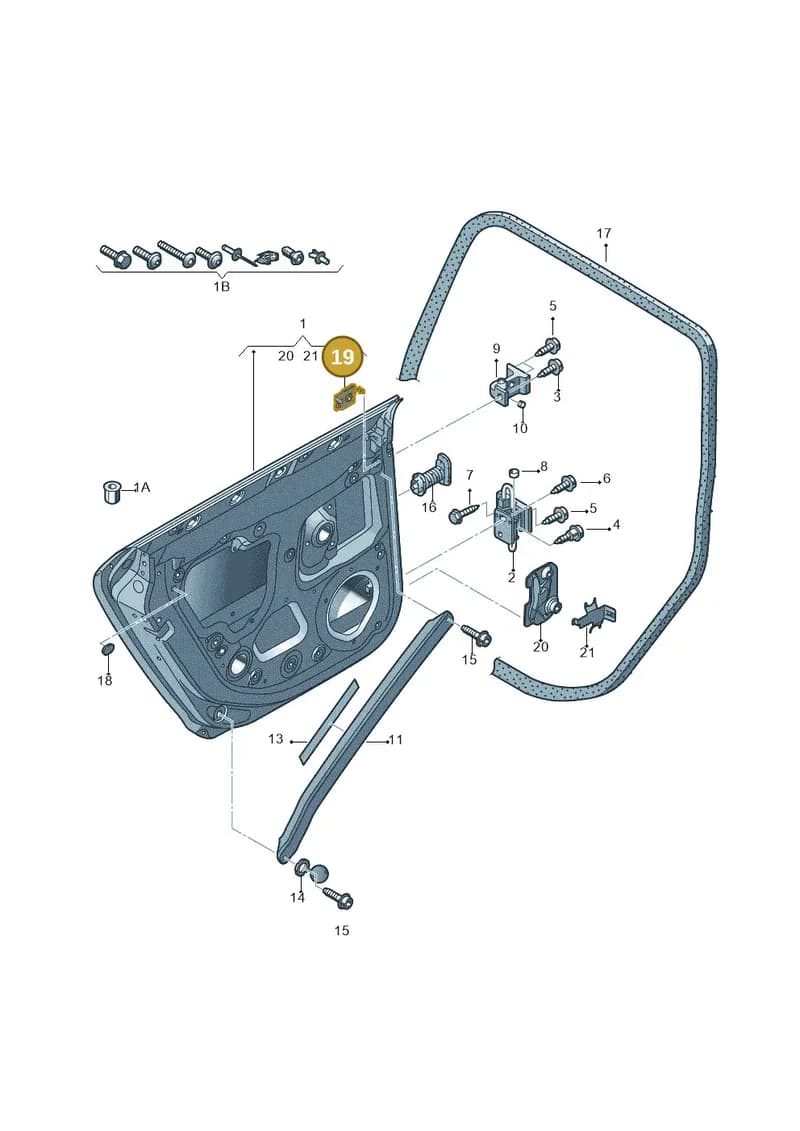 8E0802591 — Audi RS3 Sportback (2011-2012) diagram 412833100, position 19