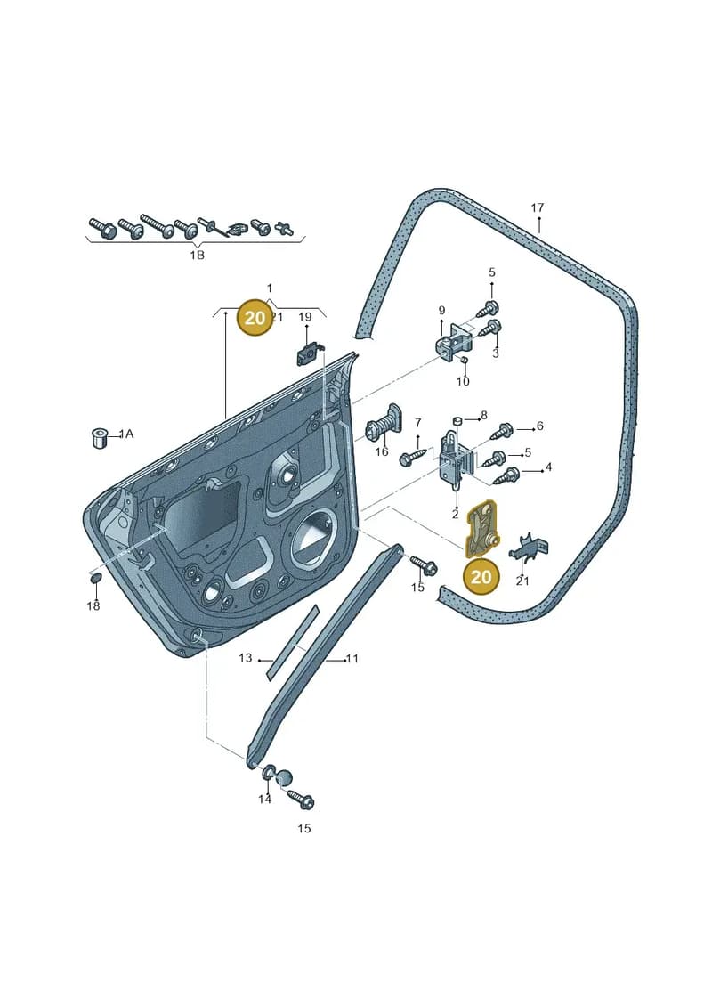 8E0831446E — Audi RS3 Sportback (2011-2012) diagram 412833100, position 20