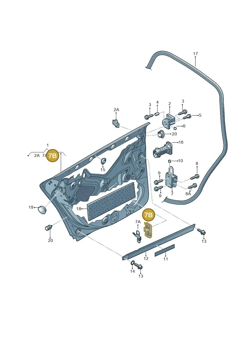 8E0831446E — Audi A6 2.7 TDI (2008-2011) diagram 448833100, position 7B
