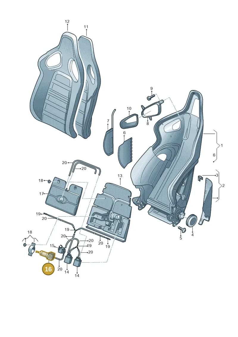 8E0959935 — Audi RS4 Av. qu. 4.2 (2012-2015) diagram 473881550, position 16