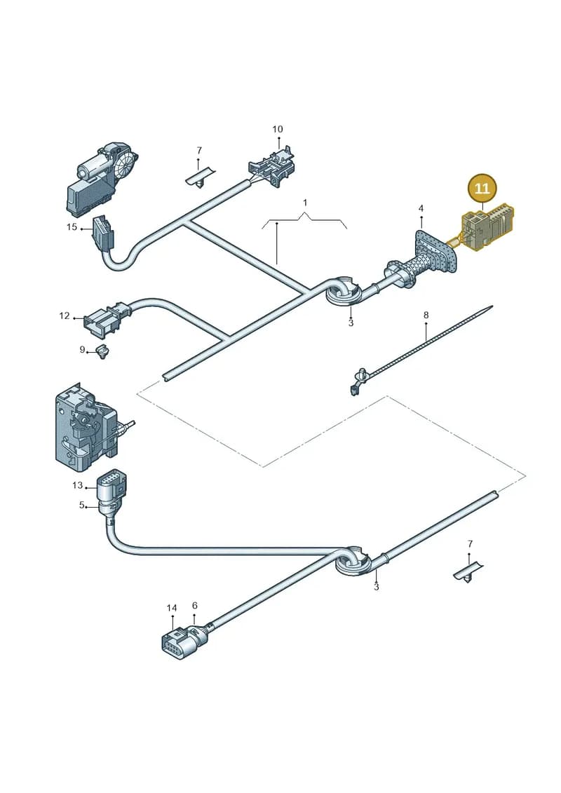 8E0972702 — Audi RS3 Sportback (2011-2012) diagram 412972350, position 11