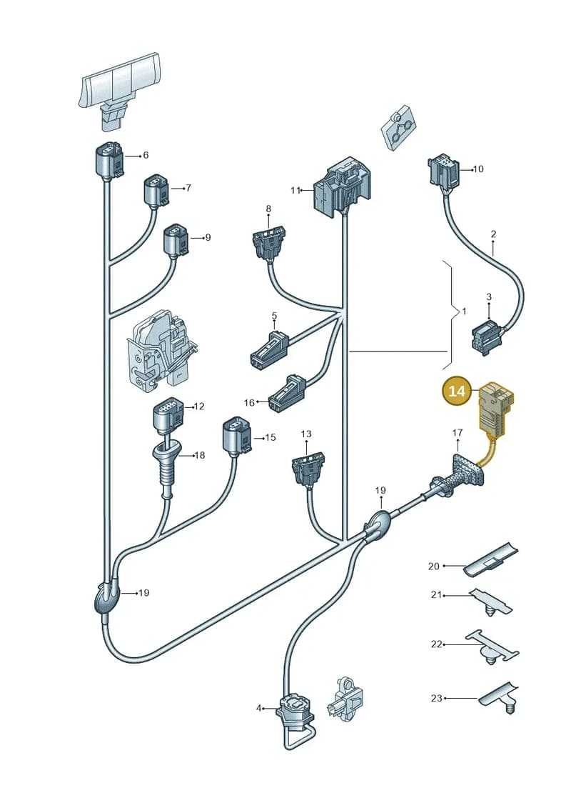 8E0972702 — Audi Q7 qu. 3.0 TDI (2009-2015) diagram 448972250, position 14