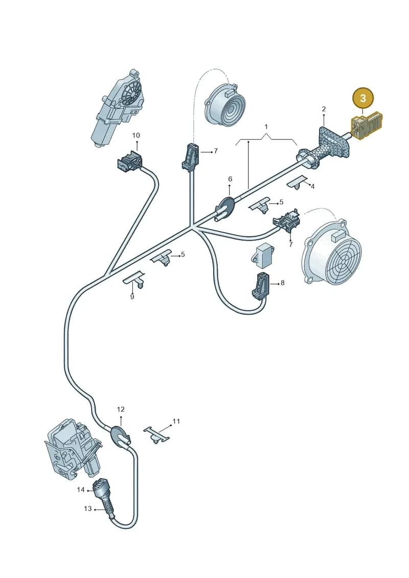 8E0972702 — Audi TTS Coupe 2.0 (2010-2014) diagram 609972350, position 3