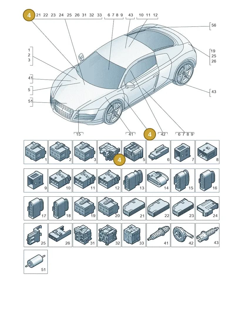 8E0972702 — Audi R8 qu. 5.2 (2012-2015) diagram 752971790, position 4