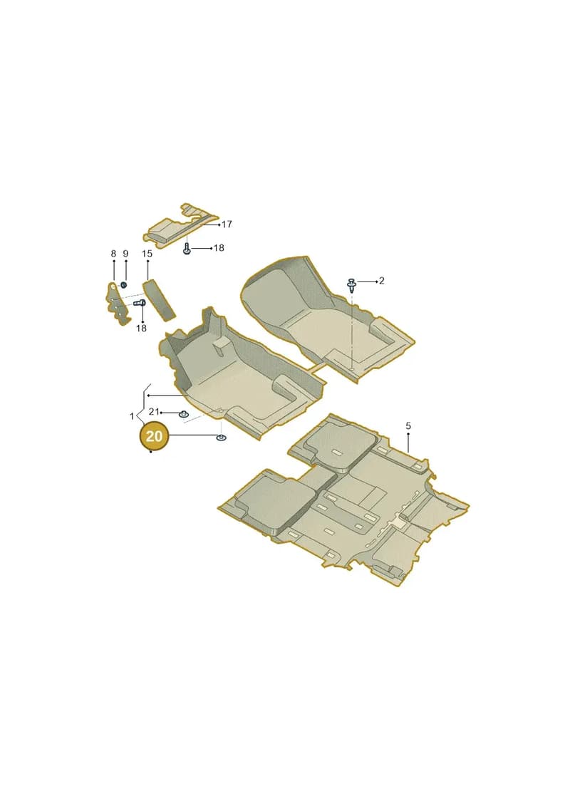 8ED864227 — Volkswagen B-Main SUV (2022-) diagram 809863000, position 20