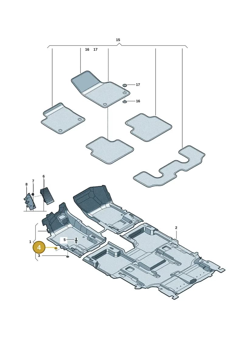 8ED864229 — Audi Q6 (2022-) diagram 4cg863000, position 4