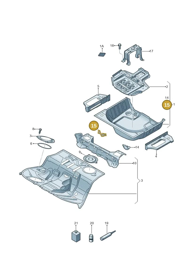 8F0801692 — Audi RS5 Cabrio (2012-2015) diagram 670803500, position 15