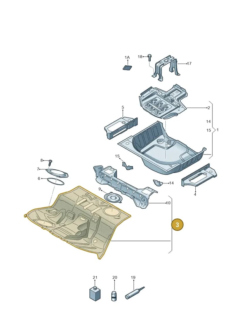 8F0802069 — Audi RS5 Cabrio (2012-2015) diagram 670803500, position 3