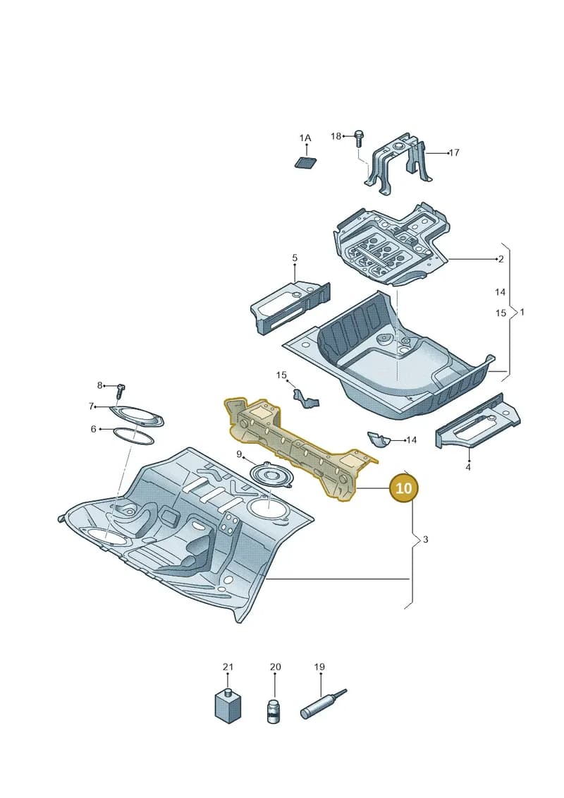 8F0814150 — Audi RS5 Cabrio (2012-2015) diagram 670803500, position 10