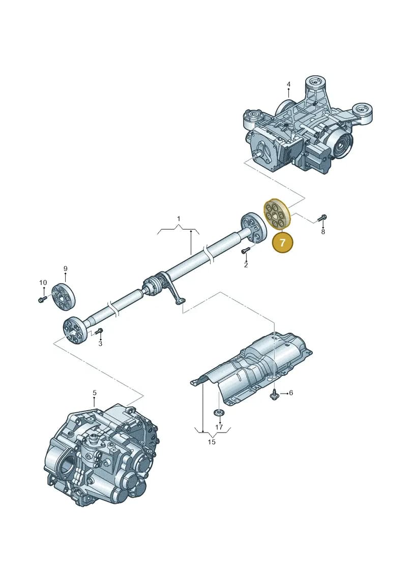 8J0521127 — Audi TTRS Plus Coupe (2009-2014) diagram 460521100, position 7