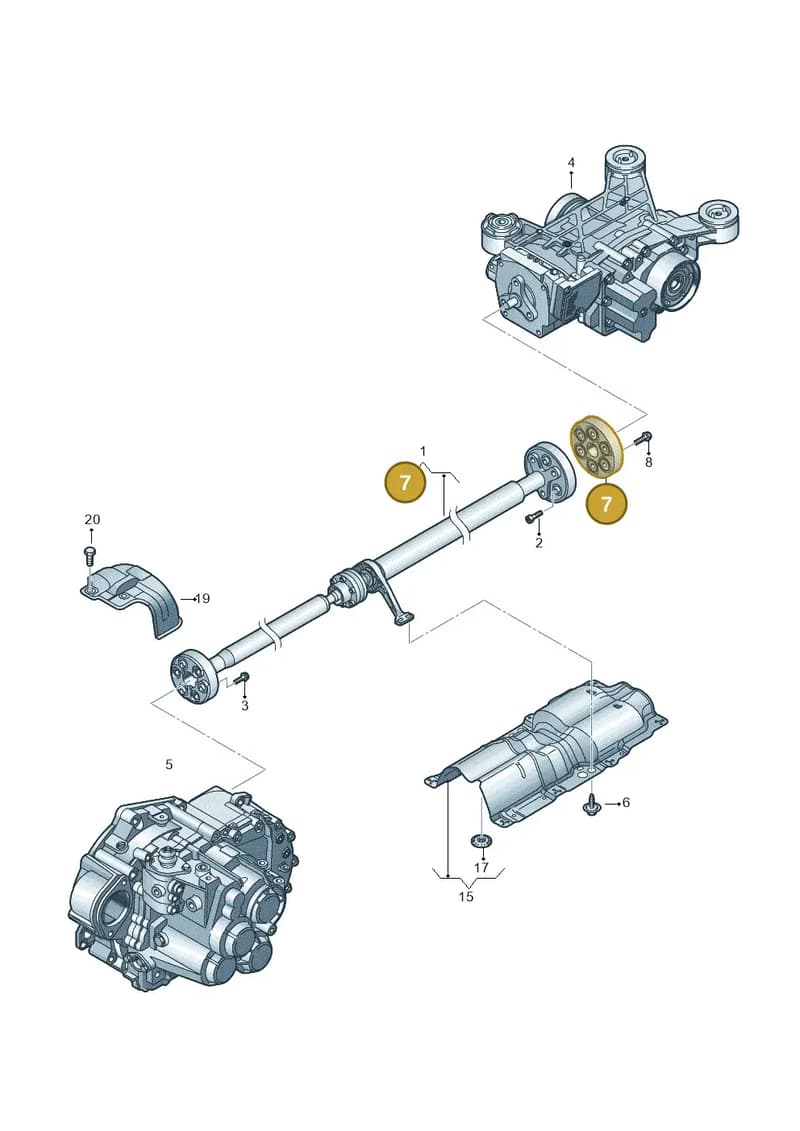 8J0521127 — Audi RS Q3 (2013-2018) diagram 634521100, position 7