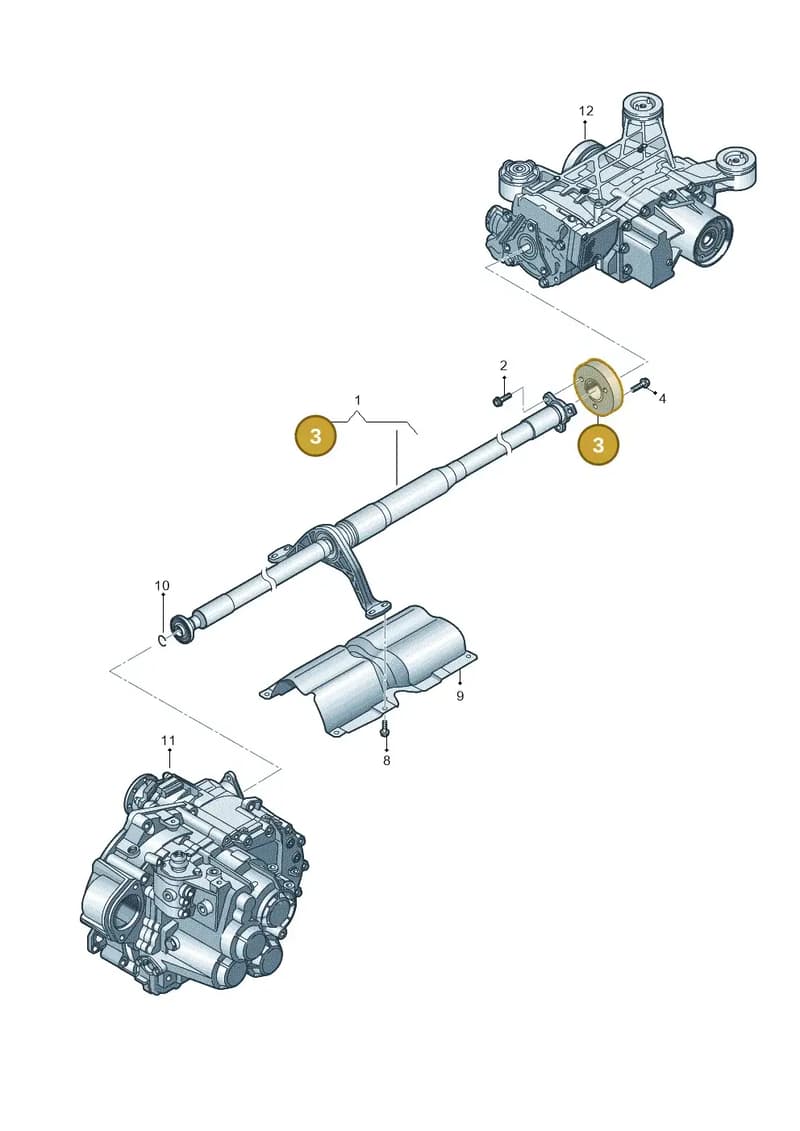 8J0521127 — Audi RS3 Sportback (2015-2016) diagram 858521000, position 3