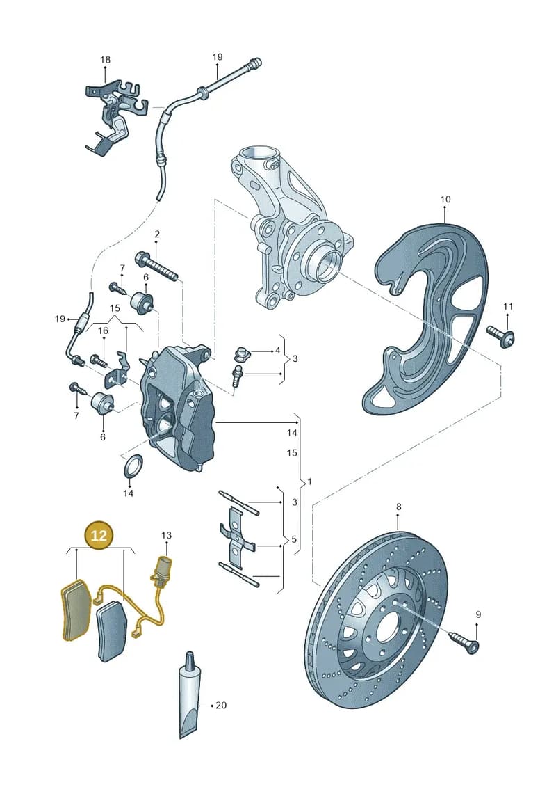 8J0698151Q — SEAT CUPRA Formentor (2020-) diagram 676615510, position 12