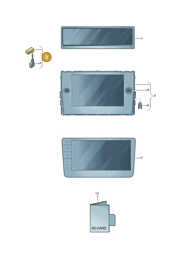 8J2035711D — Volkswagen T-Roc Cabriolet (2019-2025) diagram 793035010, position 3