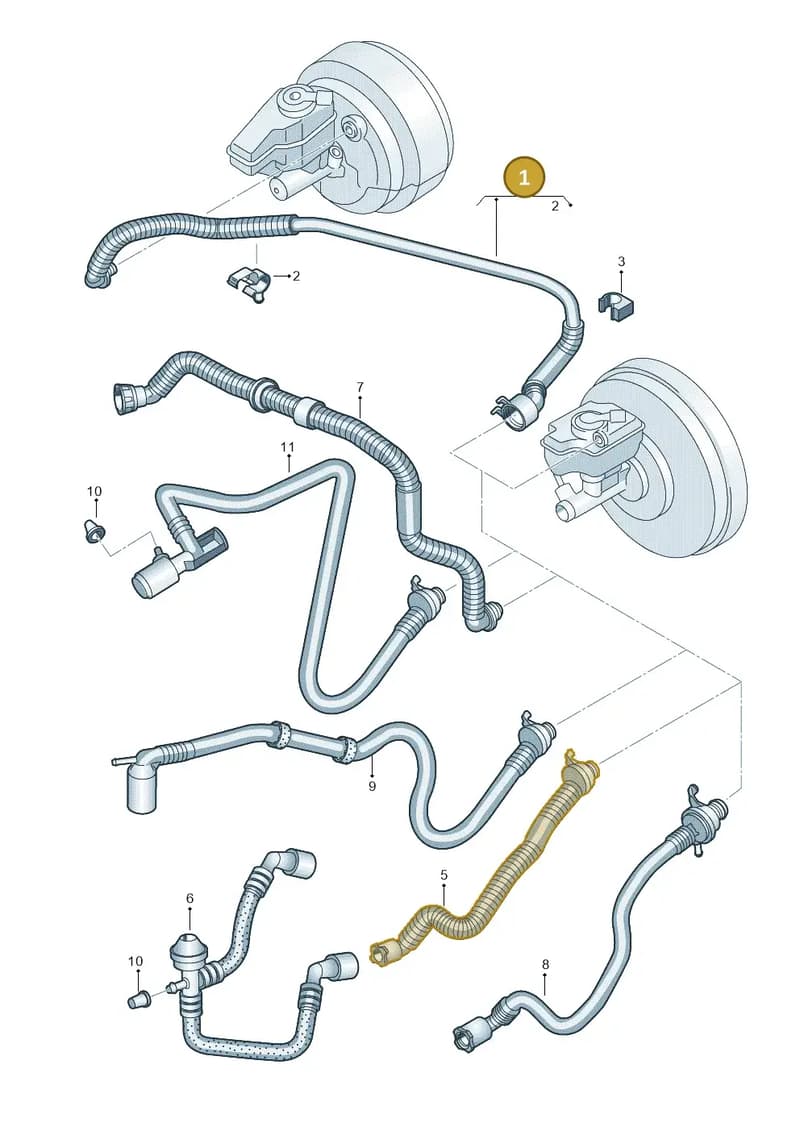 8J2611931D — Audi TTS Coupe 2.0 (2010-2014) diagram 609611700, position 1