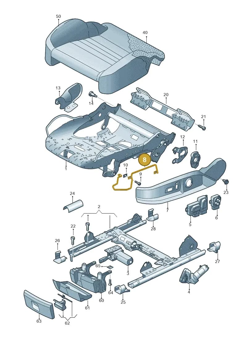 8J8881559B — Audi R8 qu. 5.2 (2012-2015) diagram 609881100, position 8
