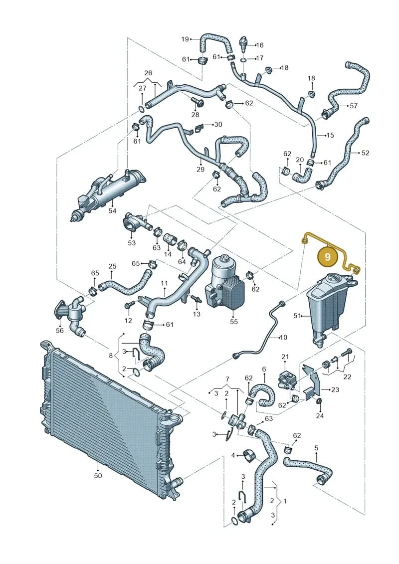 8K0121081BL — Audi A5 Sportback (2011-2017) diagram 647121220, position 9