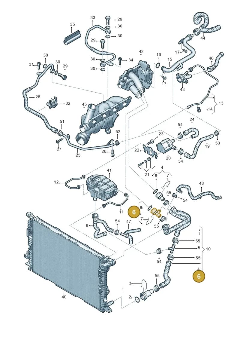 8K0122293H — Audi A6 2.0 tdi (2010-2015) diagram 717121350, position 6
