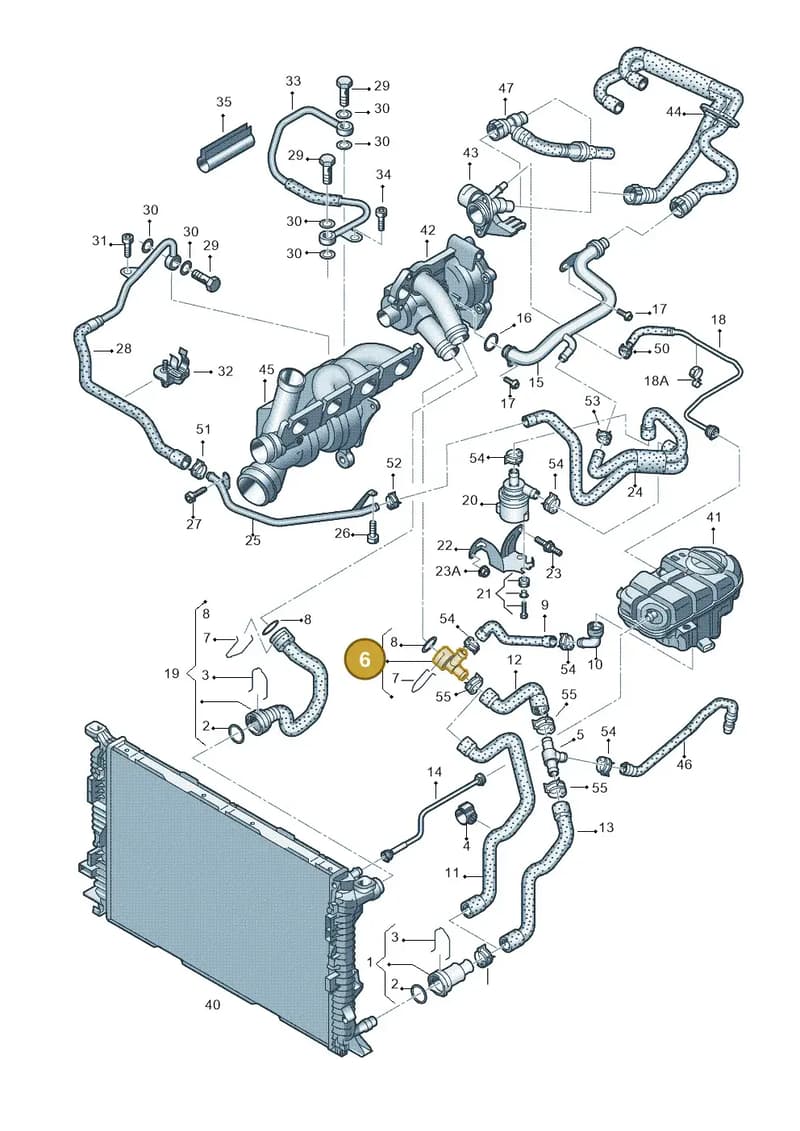 8K0122293H — Audi A6 2.0 tdi (2010-2015) diagram 717121110, position 6