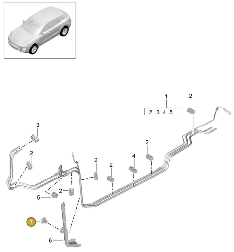 8K0201190D — Porsche Macan (2013-2018) diagram p44201020, position 7