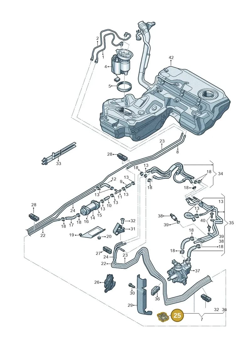 8K0201196AK — Audi A5 Sportback (2011-2017) diagram 636201270, position 25
