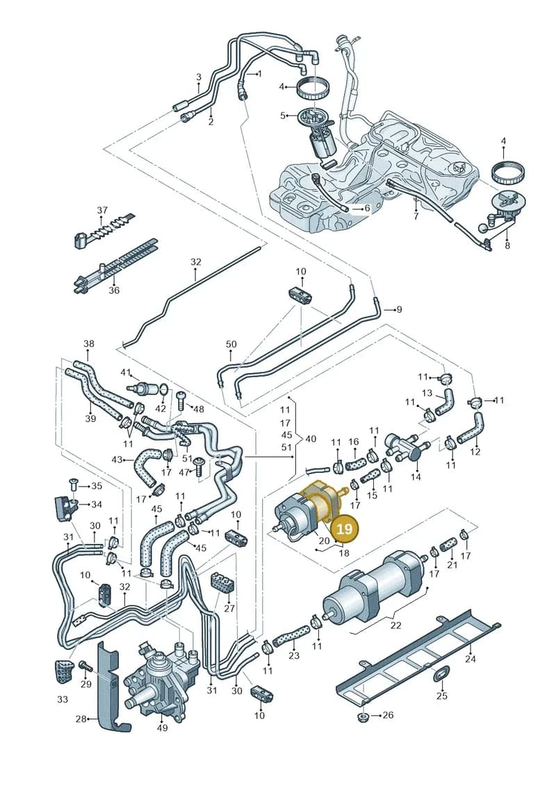 8K0201196M — Audi A5/S5 Coupe       08> (2007-) diagram 620201250, position 19