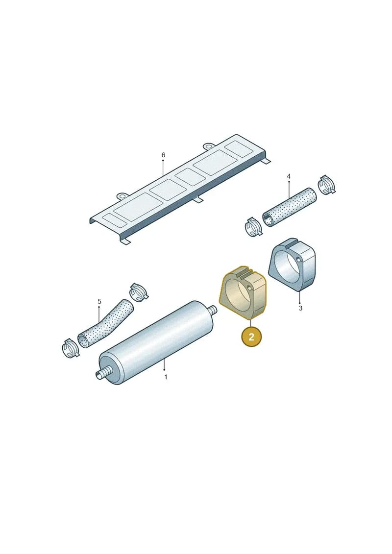 8K0201196Q — Audi A4 Av. Allroad (2008-2016) diagram 620127600, position 2