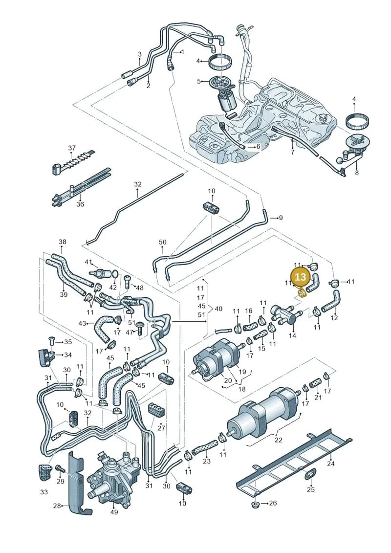 8K0201543K — Audi A5/S5 Coupe       08> (2007-) diagram 620201250, position 13