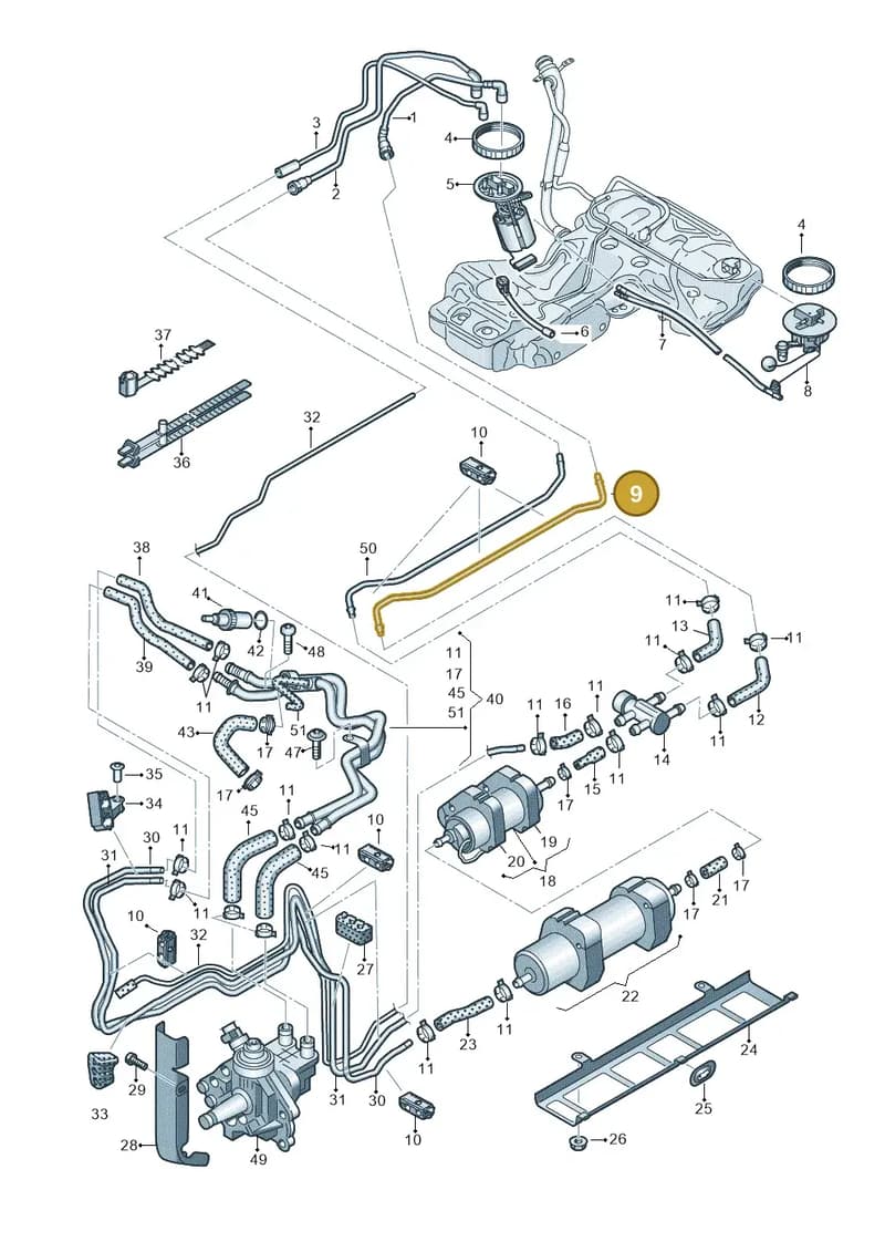 8K0201545AG — Audi A5/S5 Coupe       08> (2007-) diagram 620201250, position 9