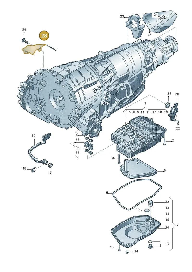 8K0301325B — Audi Q5 qu. 2.0 TDI (2008-2012) diagram 620325800, position 28