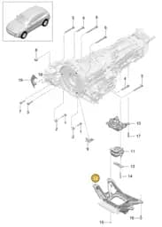 8K0399263K Audi Transmission Carrier