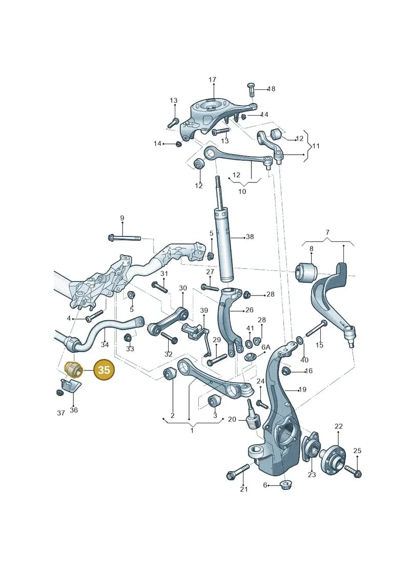 8K0411327C — Audi Q5 (2009-2018) diagram 687407000, position 35