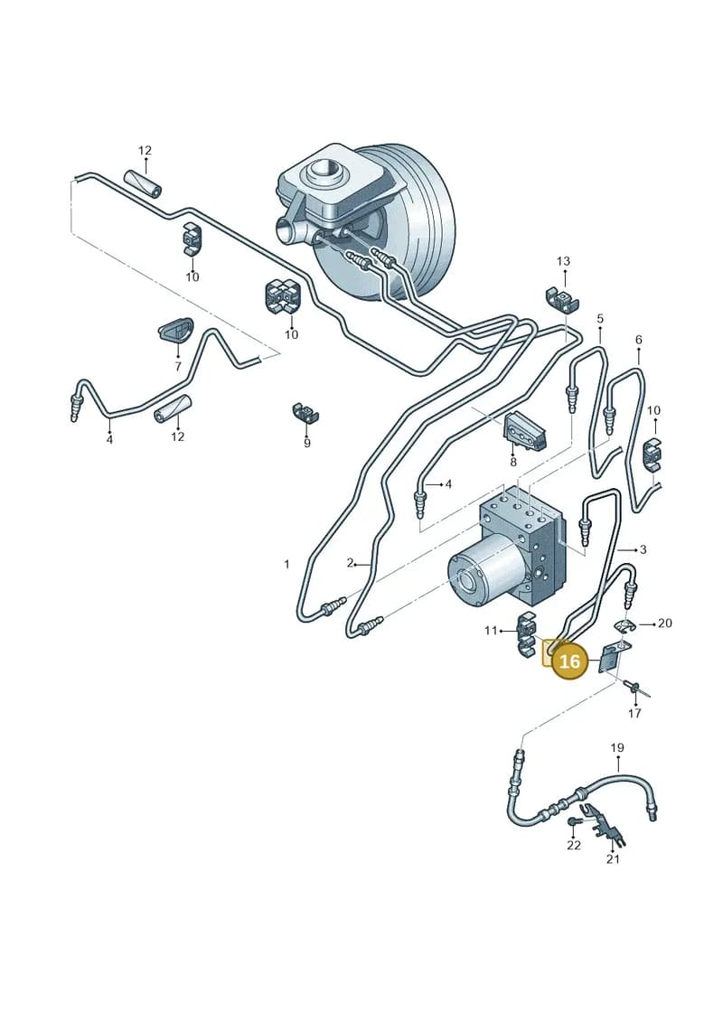 8K0616276B — Audi RS4 Av. qu. 4.2 (2012-2015) diagram 620611200, position 16