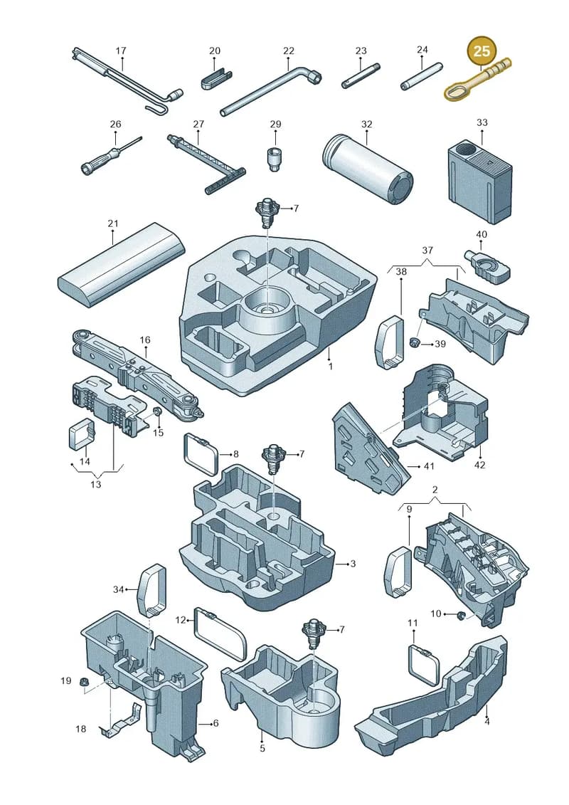 8K0805615C — Audi A6 (2018-2025) diagram 430011100, position 25