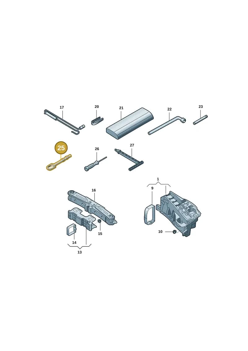 8K0805615C — Audi A7 (2021-) diagram 4kg012000, position 25