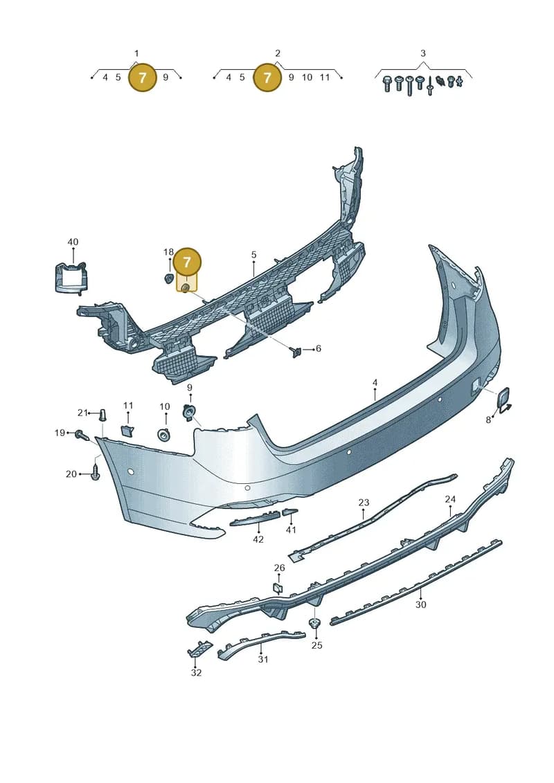 8K0807470 — Audi RS4 Avant (2017-2025) diagram 438807600, position 7