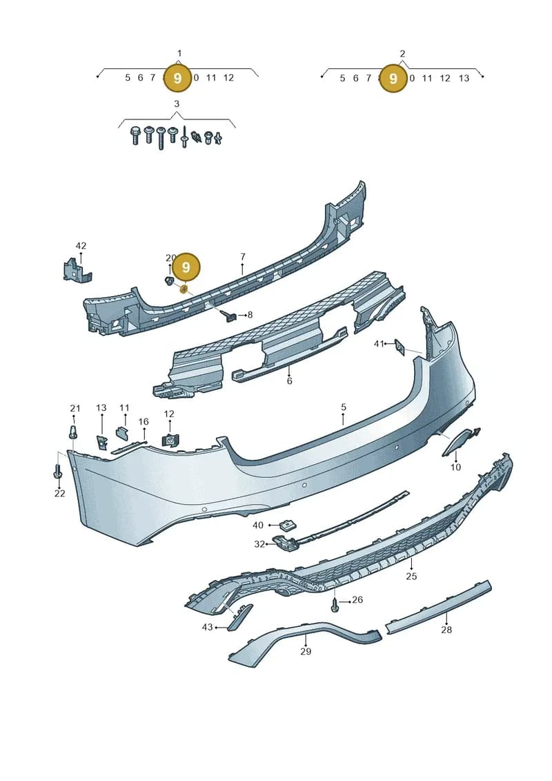8K0807470 — Audi RS7 Sportback (2019-2025) diagram 538807600, position 9