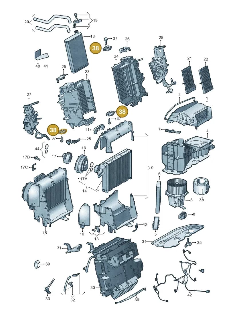 8K0820511D — Audi Q5 qu. 2.0 TDI (2012-2017) diagram 620820300, position 38