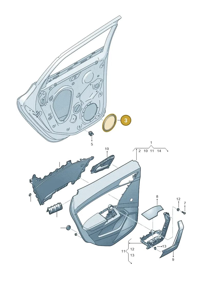 8K0837903 — SEAT Arona (2017-) diagram 835867400, position 3