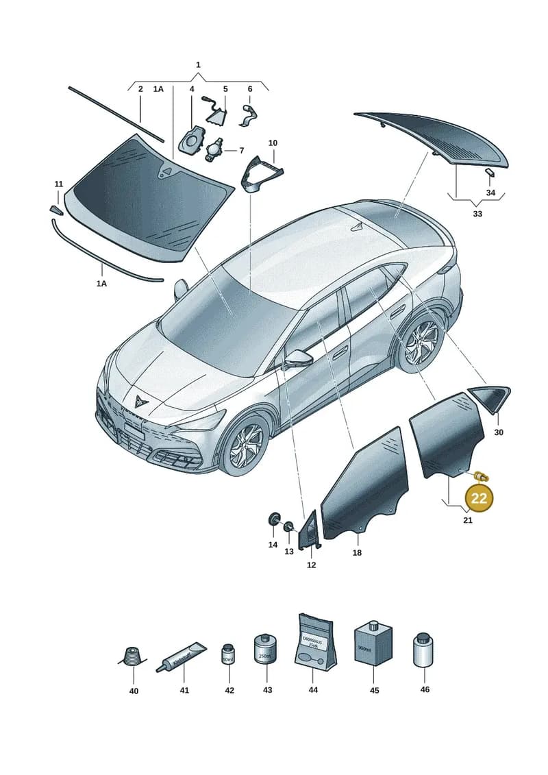 8K0845867 — SEAT CUPRA Tavascan (2023-) diagram 20h845000, position 22