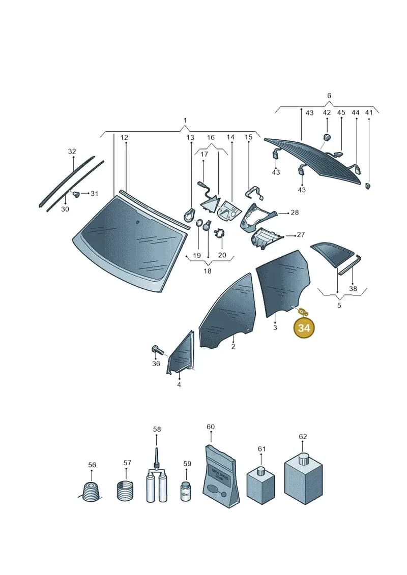 8K0845867 — Audi Q4 Sportback (2021-2025) diagram 89a845000, position 34