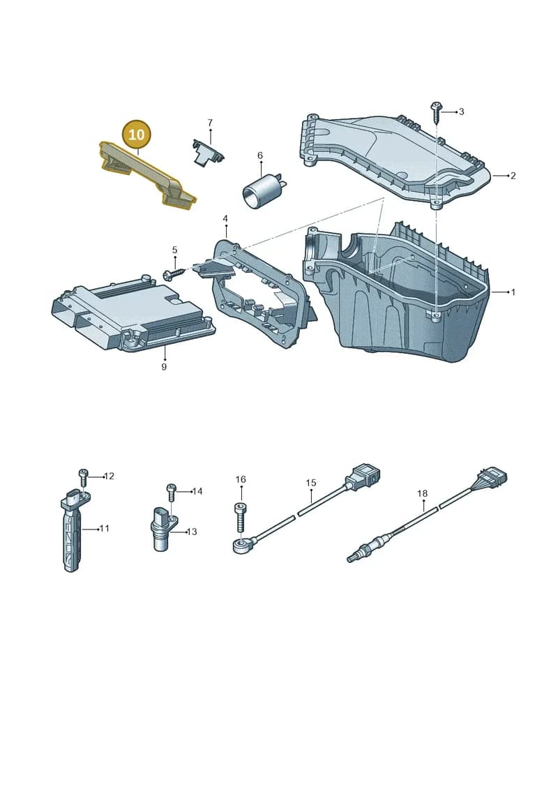 8K0907352A — Audi A4 Av. Allroad (2008-2016) diagram 724906000, position 10