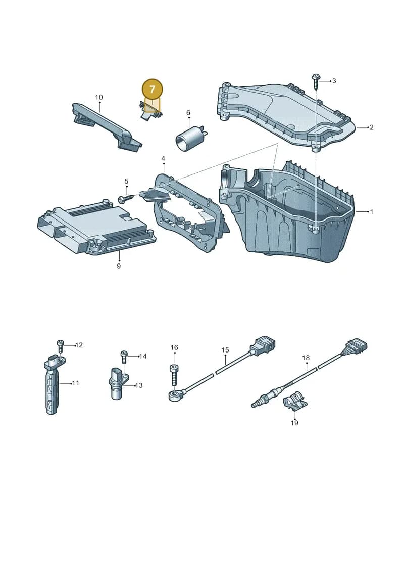8K0971824C — Audi A5 Sportback (2011-2017) diagram 725906000, position 7