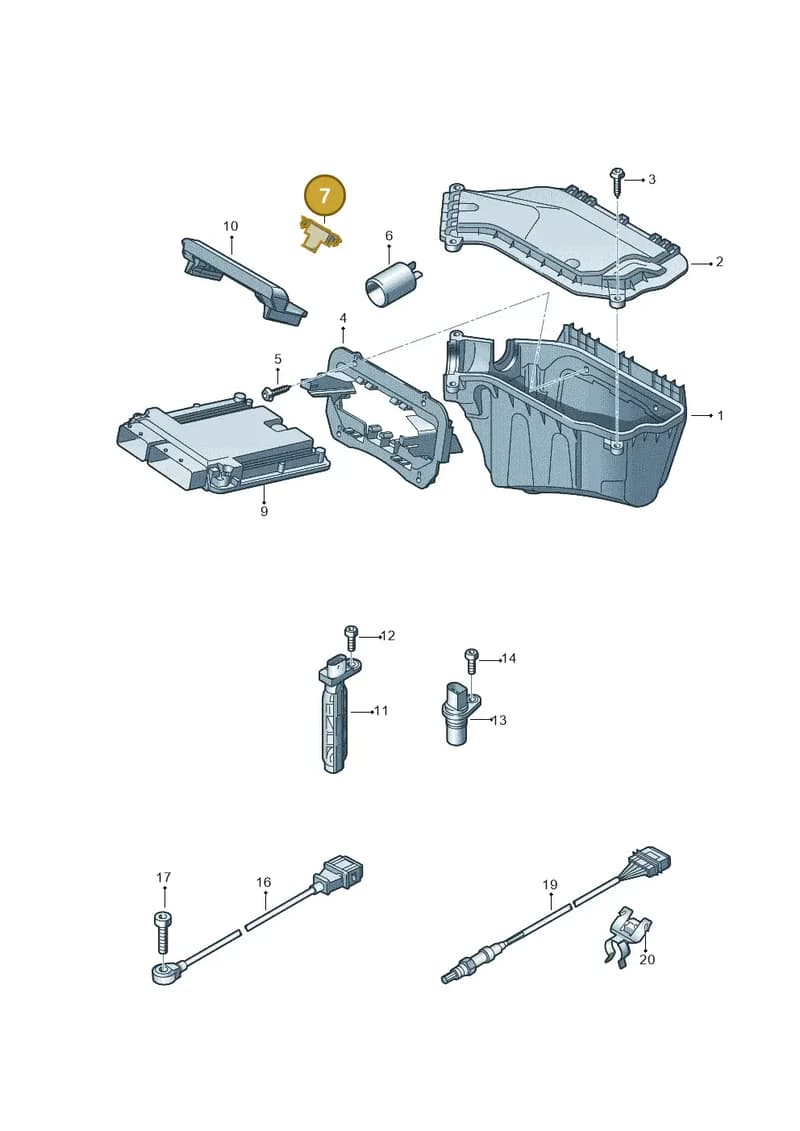 8K0971824C — Audi Q5 qu. 2.0 TDI (2012-2017) diagram 751906000, position 7