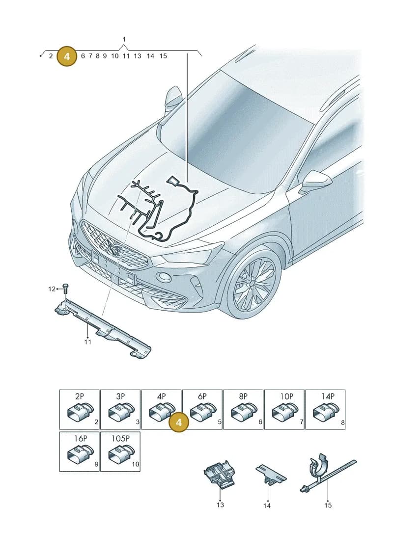 8K0971921H — SEAT CUPRA Formentor (2020-) diagram 5ff971015, position 4
