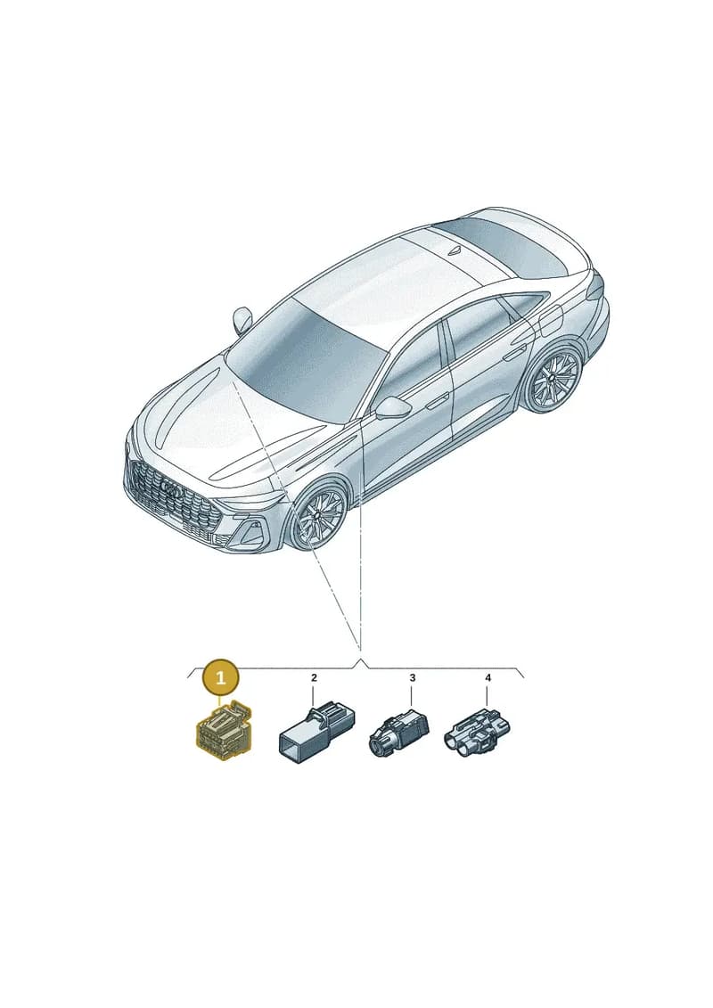 8K0972483 — Audi A5 Limousine (2024-2025) diagram 8wh971920, position 1