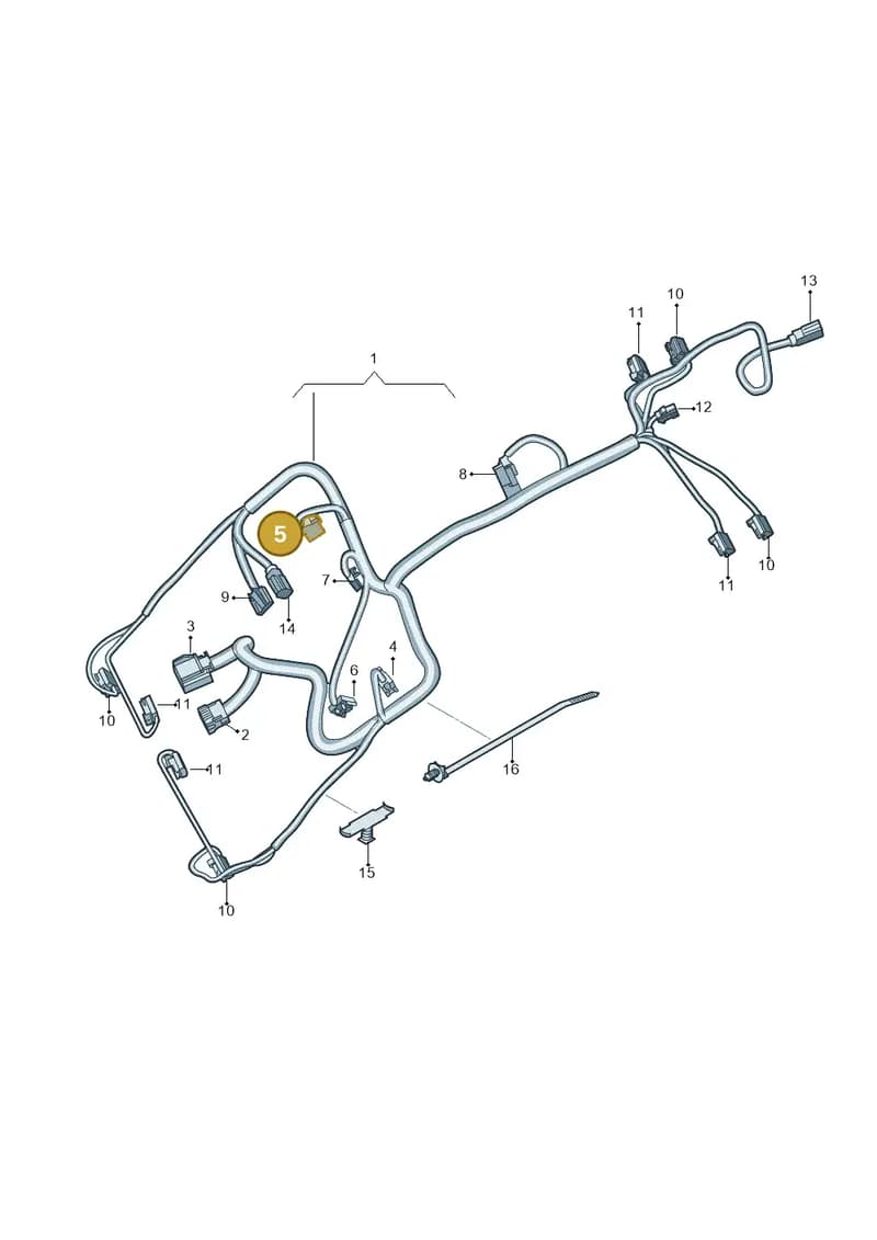 8K0972706 — Audi A8 (2017-2025) diagram 838972900, position 5
